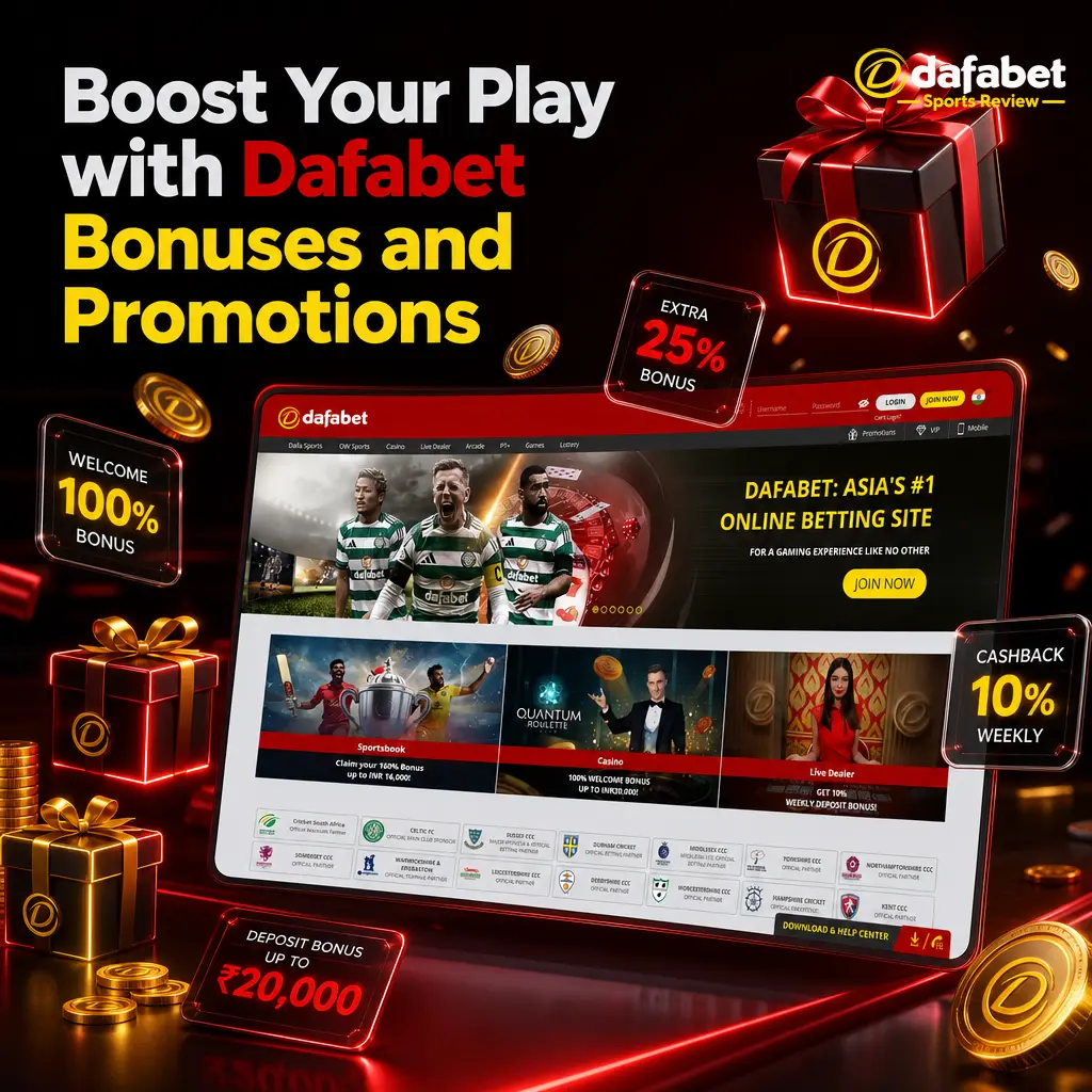 Dafabet 200% welcome bonus up to 20,000 INR with 8x rollover and 1.50 minimum odds for sportsbook and casino play