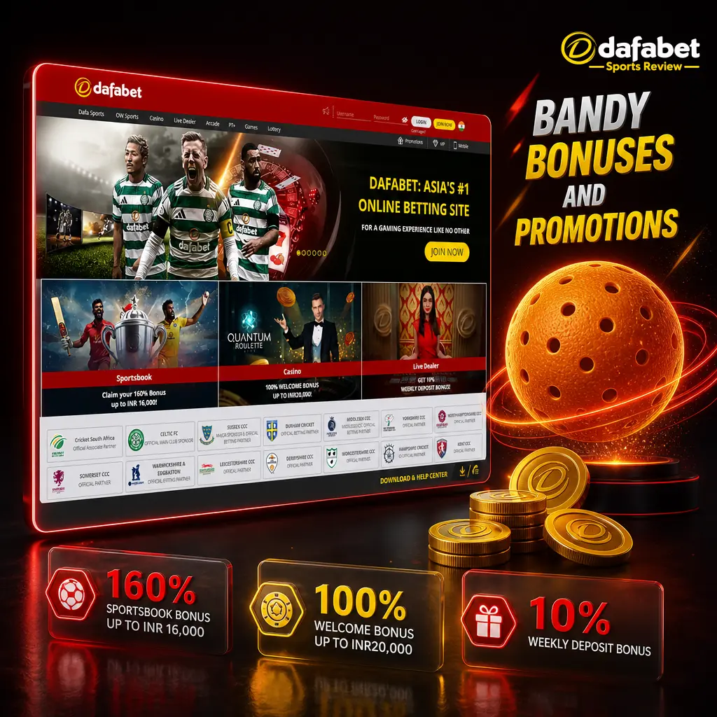 Dafabet bandy bonuses: 200% deposit match up to INR 20,000 plus seasonal odds boosts for Bandy World Championship and Elitserien