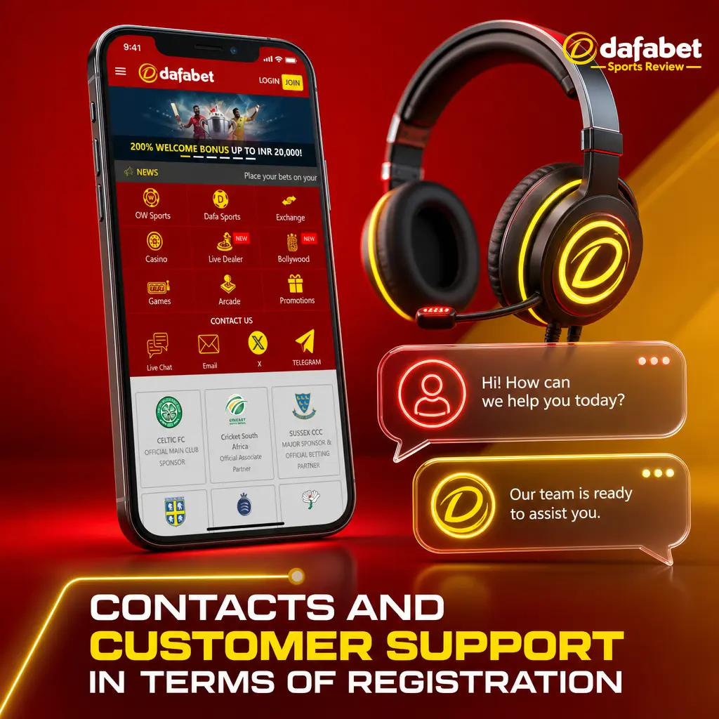 Dafabet 24/7 customer support: live chat, email, hotline & help centre for registration and verification issues in India