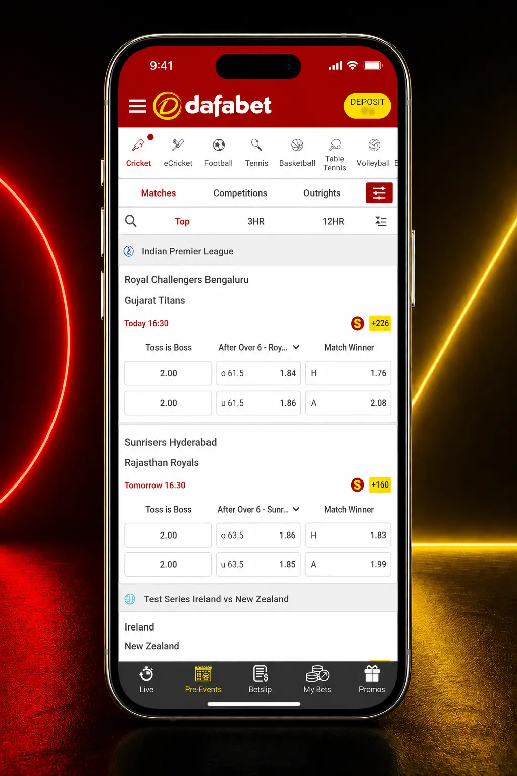 Step-by-step guide showing how to place a volleyball bet on Dafabet, from deposit to confirming your wager