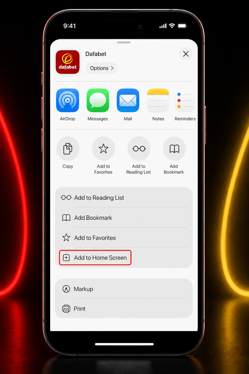 Step-by-step guide to installing Dafabet app on iOS via Safari using Add to Home Screen feature