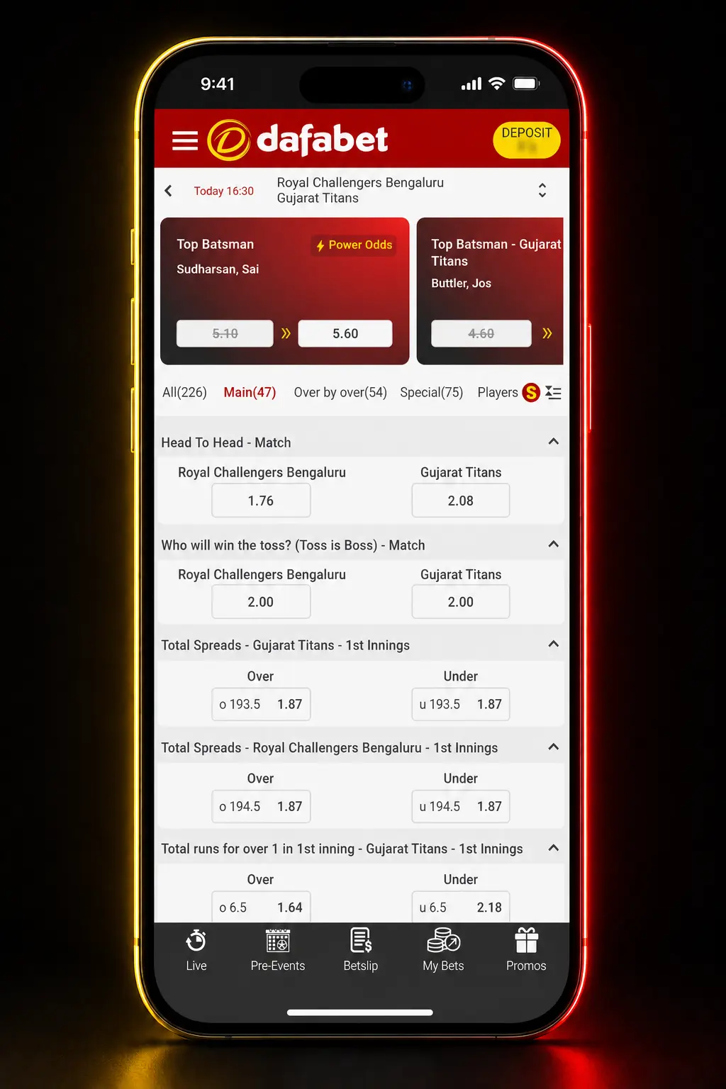 Step-by-step guide showing how to sign up, deposit, and place a bet on American football at Dafabet sportsbook