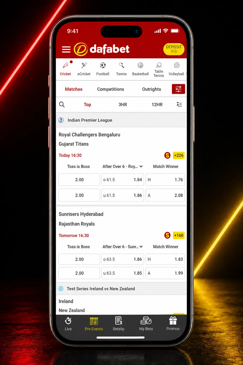 Step-by-step guide to betting on Dafabet eCricket: sign up, deposit funds, pick a match, and place your bet.
