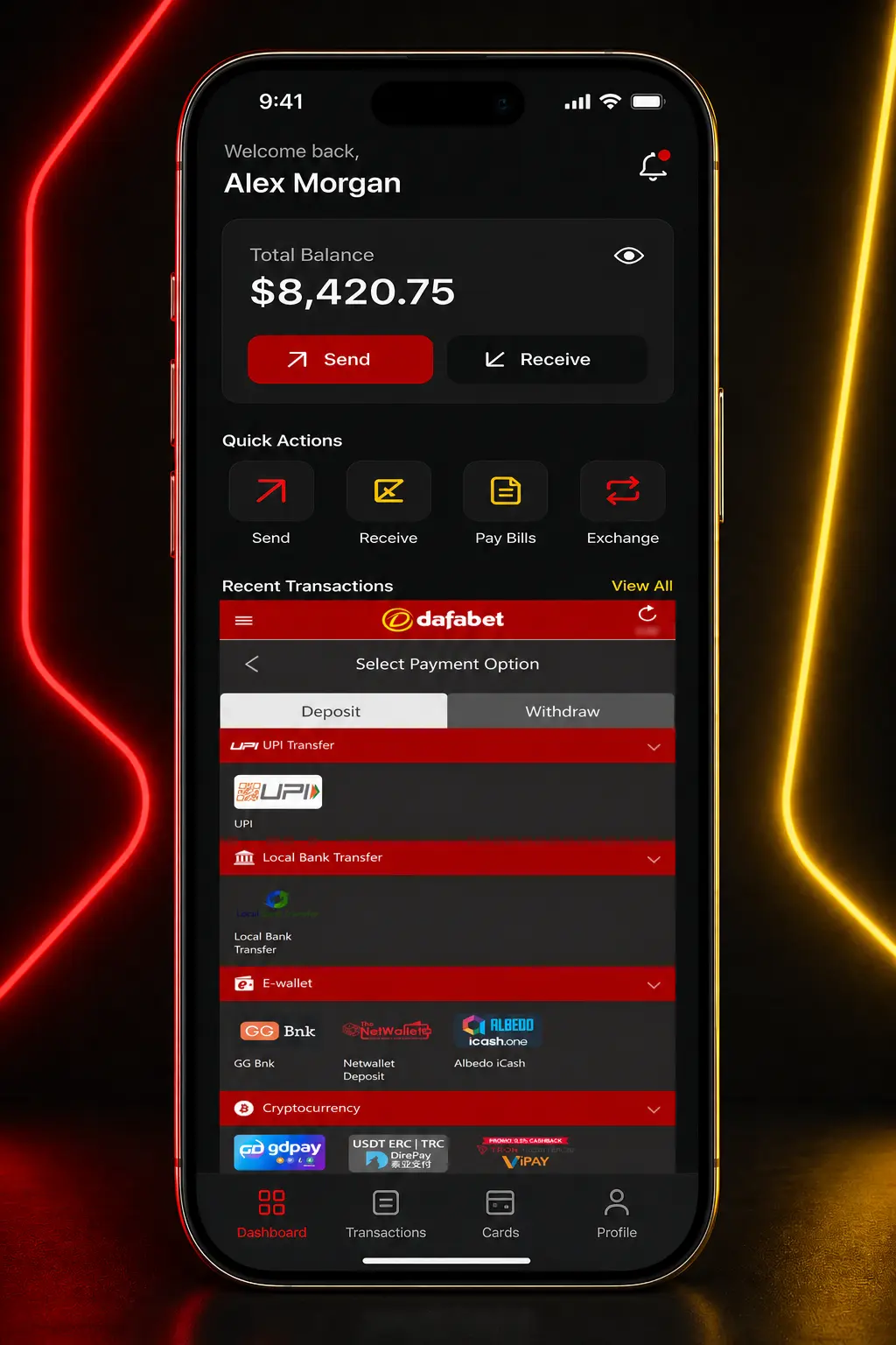 Step-by-step guide showing how to sign up, deposit, and place an eFootball bet on Dafabet's website or app.