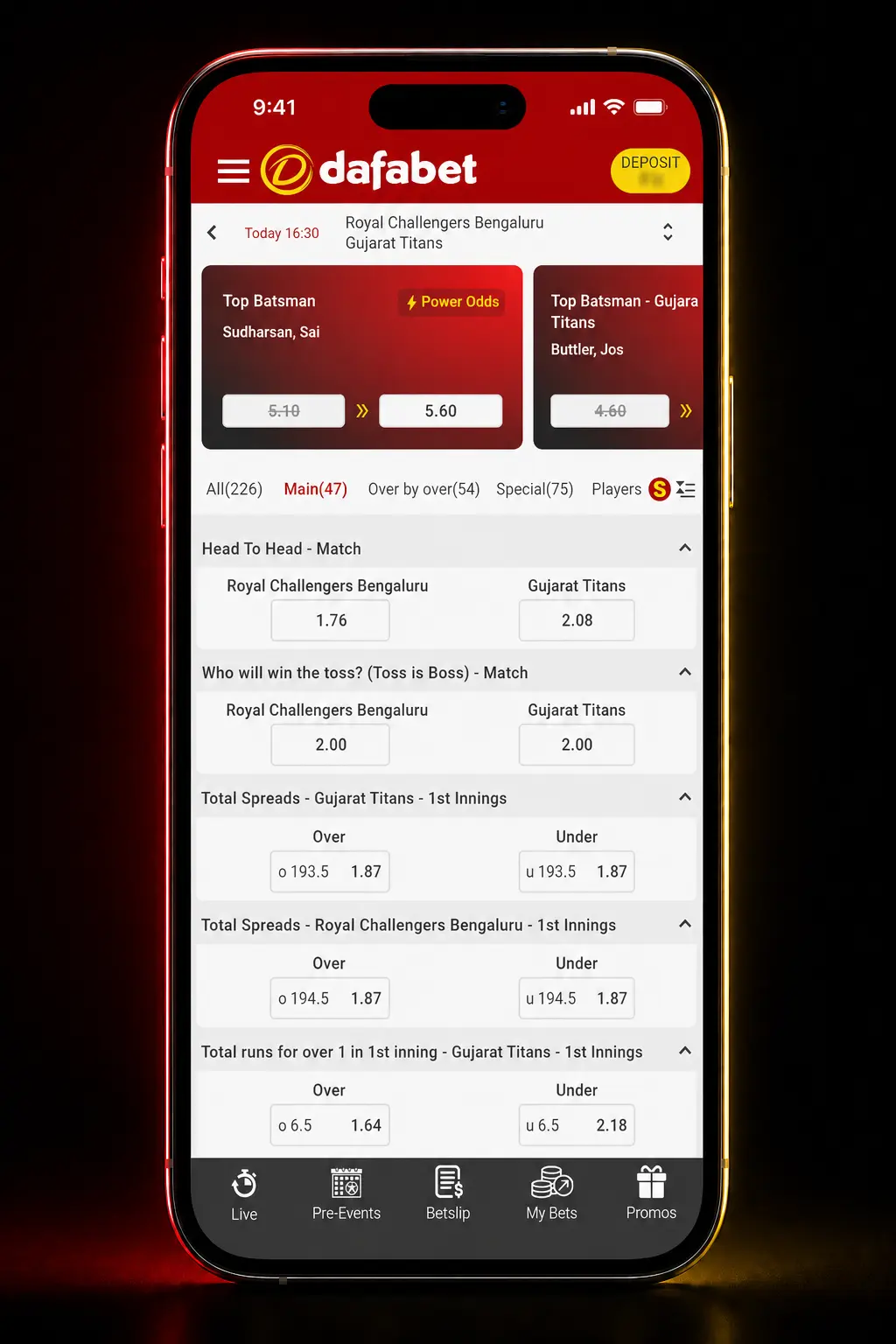 Step-by-step guide showing how to sign up, deposit, and place a handball bet on Dafabet website or app.