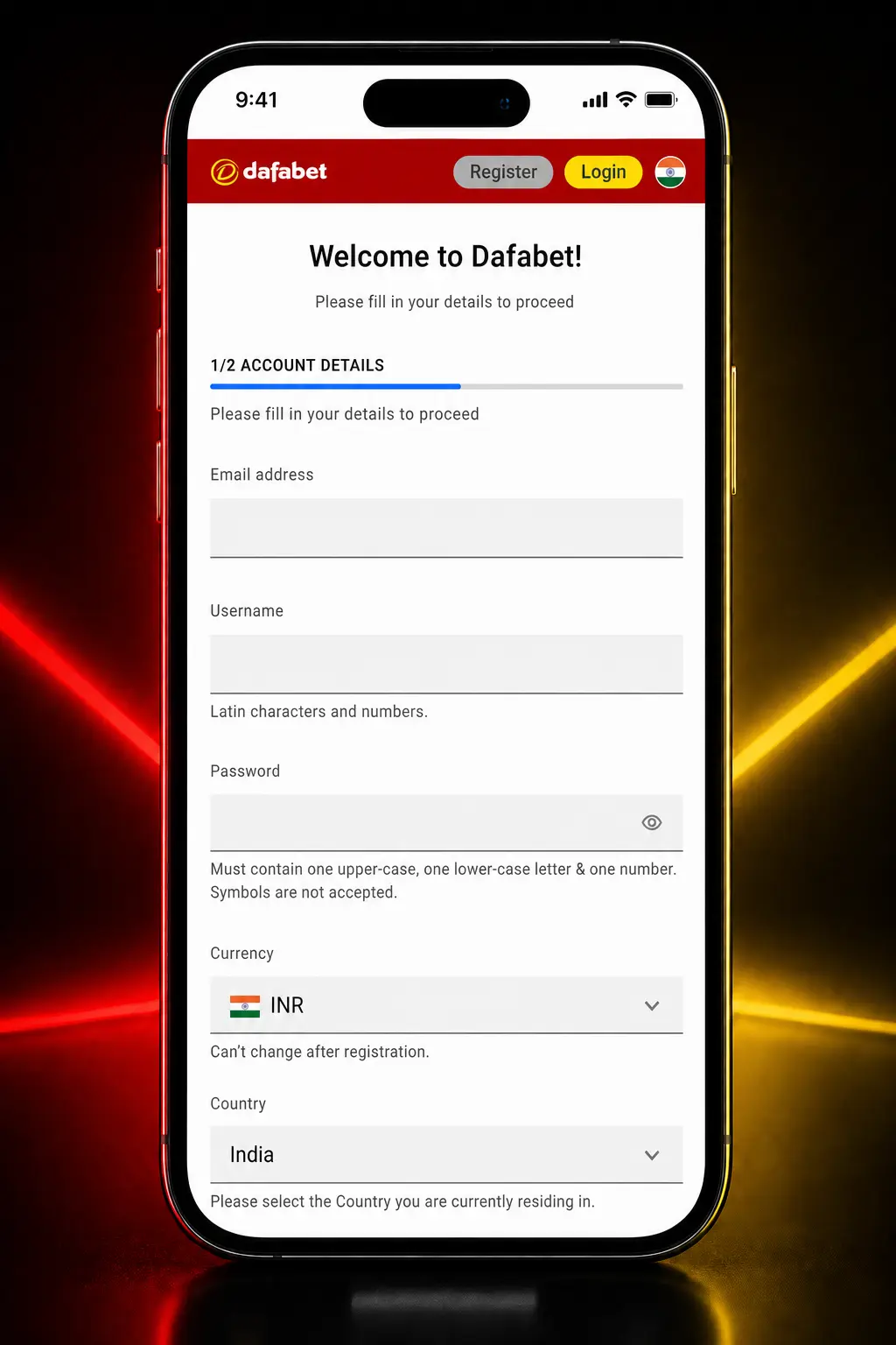 Step-by-step guide to registering, depositing, and placing a Valorant bet on Dafabet using INR.