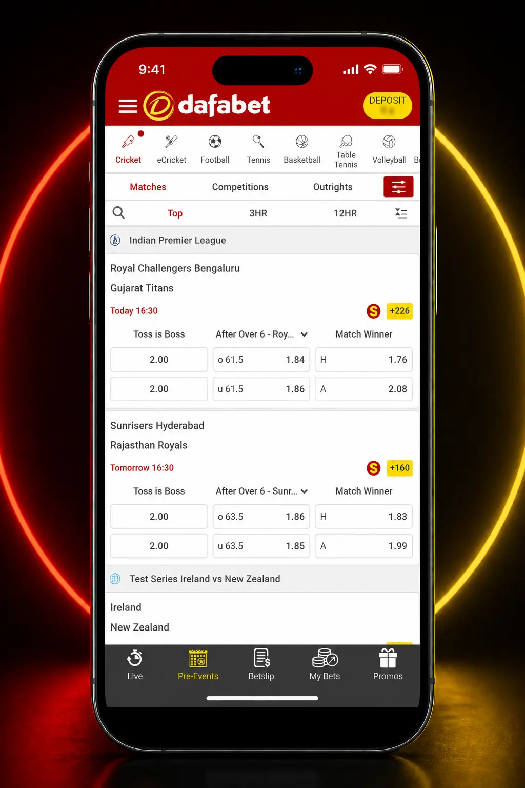 Step-by-step guide to depositing funds and placing a badminton bet on the Dafabet app in India.
