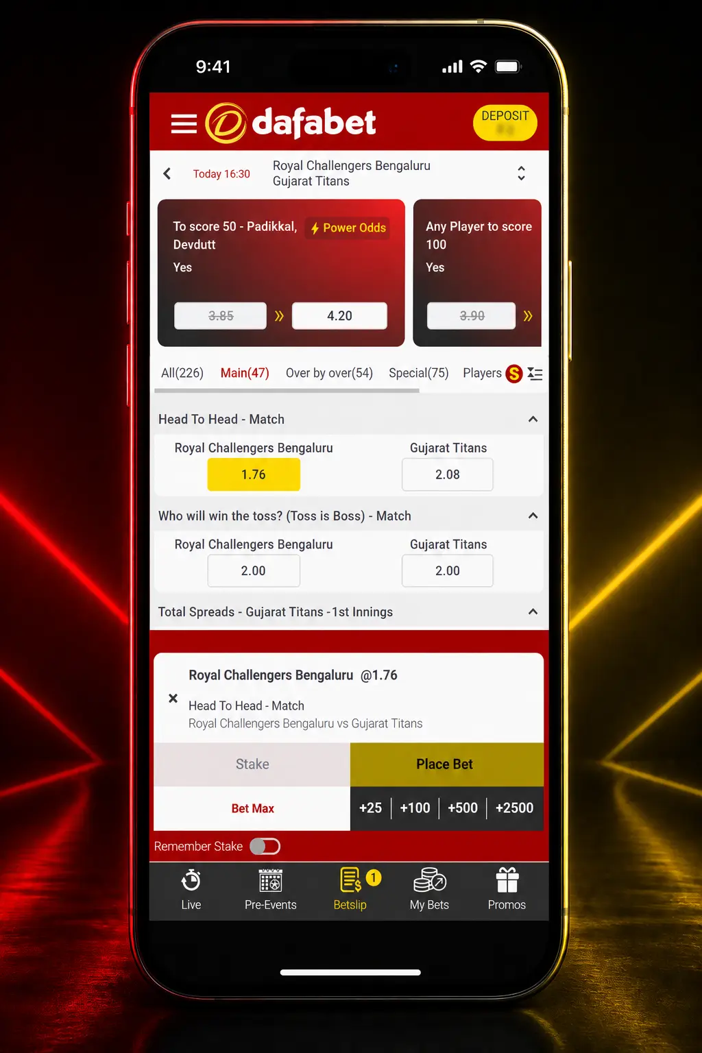 Step-by-step guide to signing up, depositing, and placing a CS2 bet on Dafabet's esports platform.