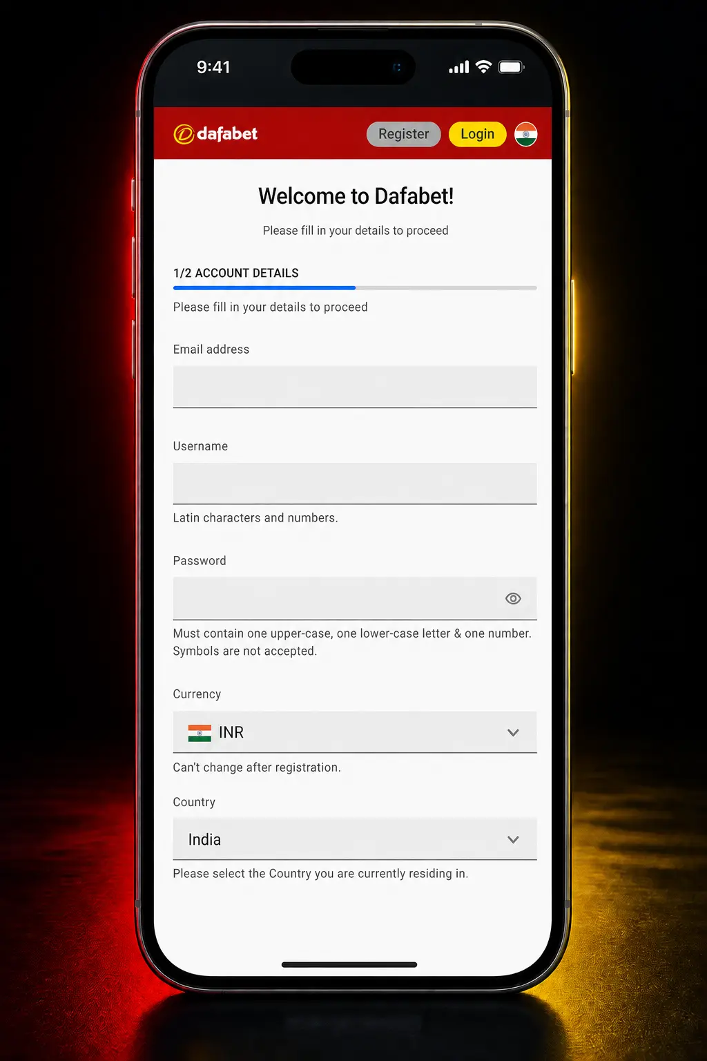 Step-by-step guide to registering, depositing, and placing a golf bet on Dafabet mobile app