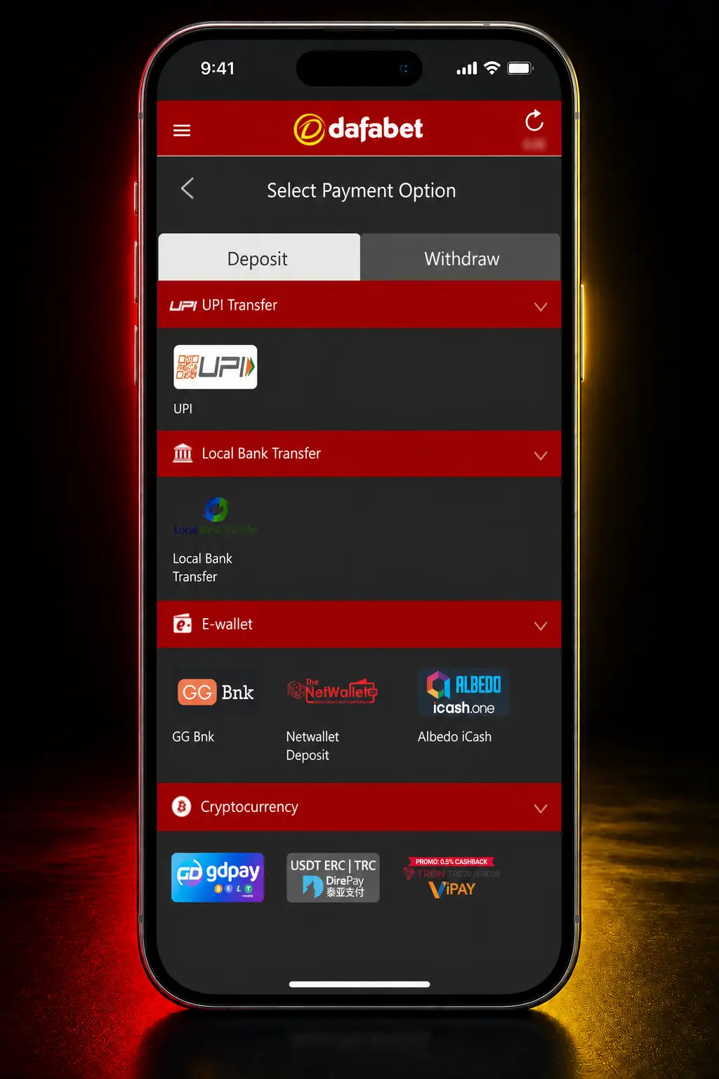 Step-by-step guide to registering, depositing funds, and placing a golf bet on Dafabet's sports betting platform