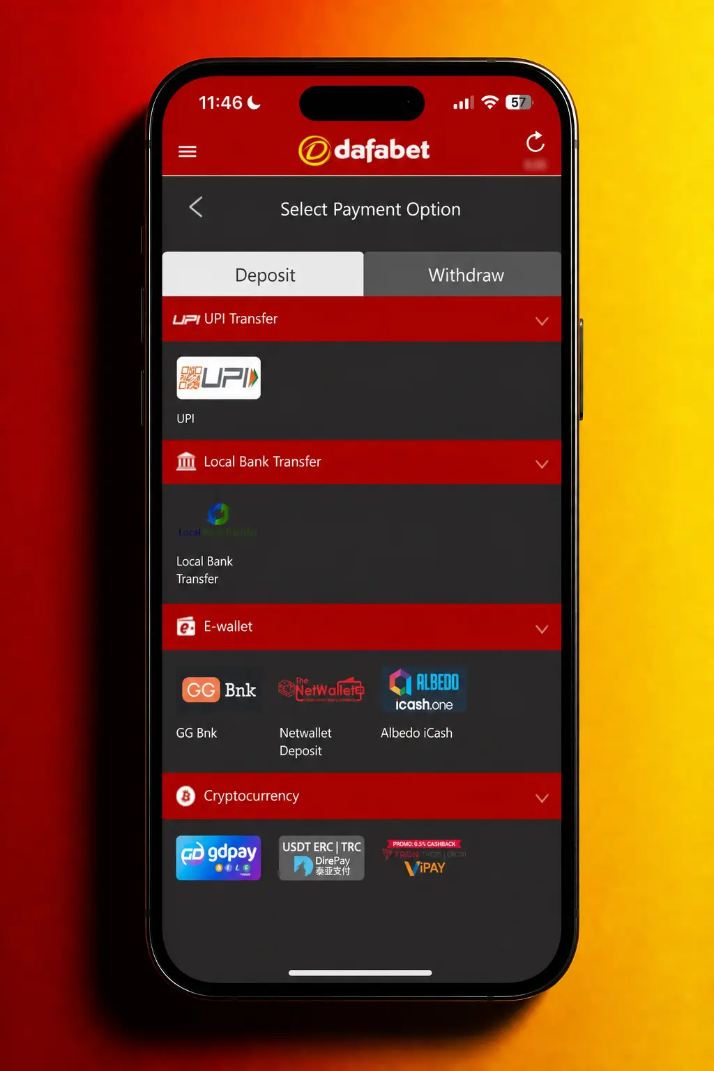 Step-by-step screenshot showing how to log in, pick a sport, select odds, and place a bet on Dafabet